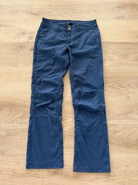 Prana Women's Halle Pants Blue stretch Outdoor activewear. US 4 reg